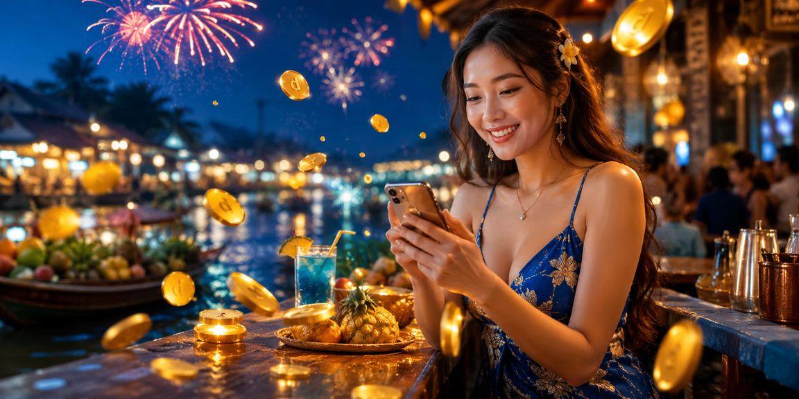 Không khí lễ hội miền Tây minh họa truy cập cược và casino trên di động